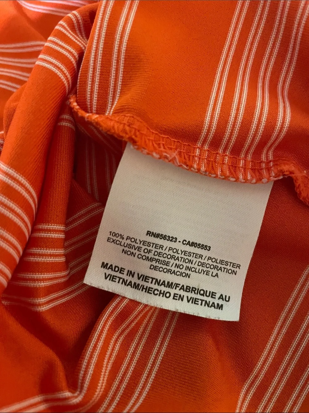 Men's Nike Clemson Tour Performance Premium Golf Polo Orange Size Large